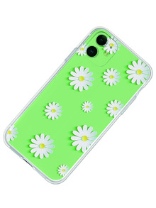 花圖案手機外殼 - 無色 - 查看 2