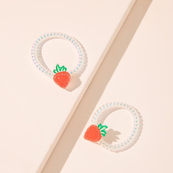 

2pcs Coil Wire Hair Tie, Multicolor