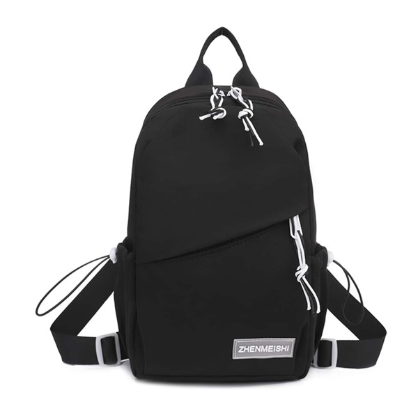 

Minimalist Letter Graphic Backpack, Black