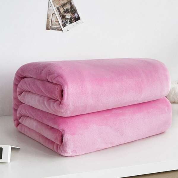 

Solid Color Blanket, Pink