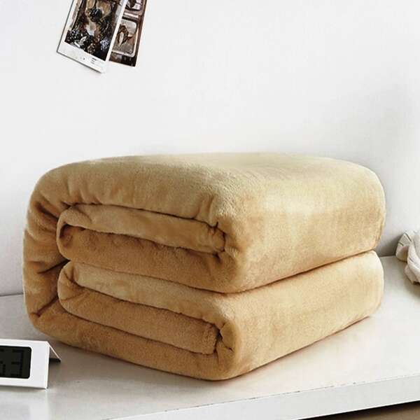 

Solid Color Blanket, Camel