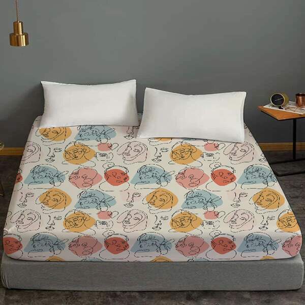 

Figure Graphic Fitted Sheet, Multicolor