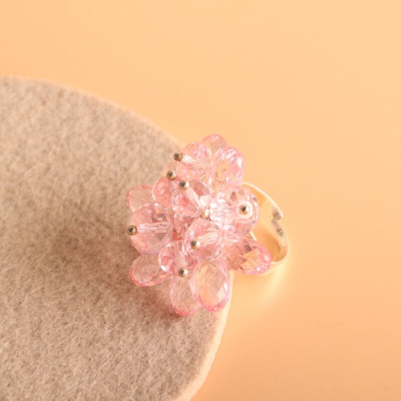

Crystal Decor Ring, Pink
