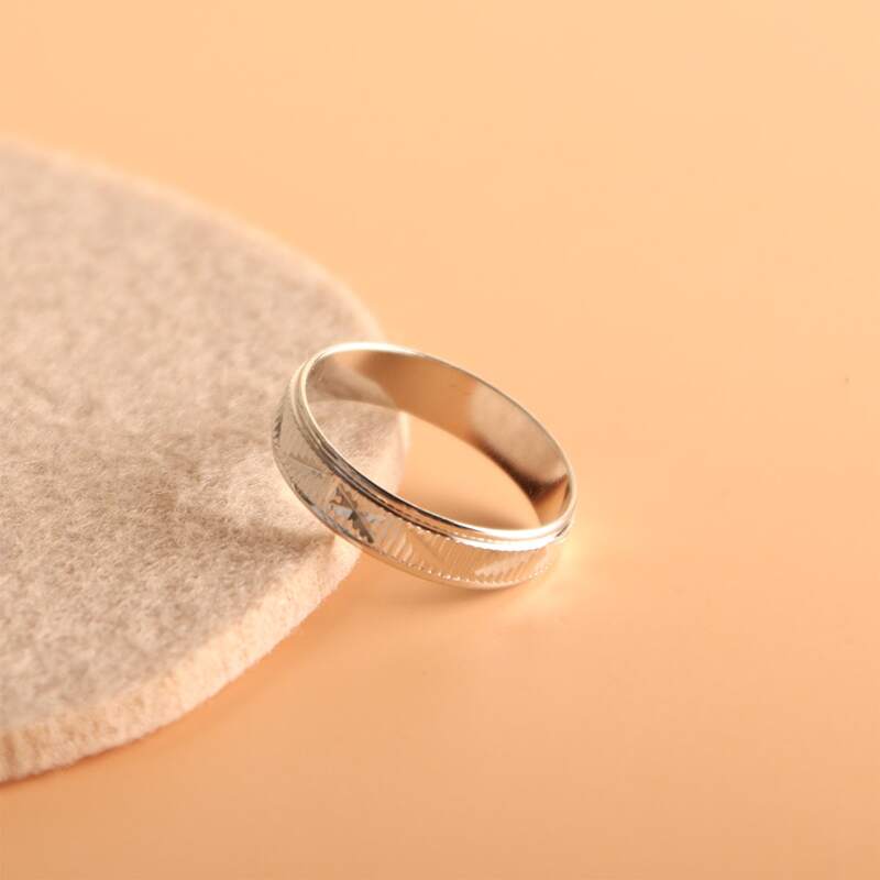 

Graphic Engraved Ring, Silver