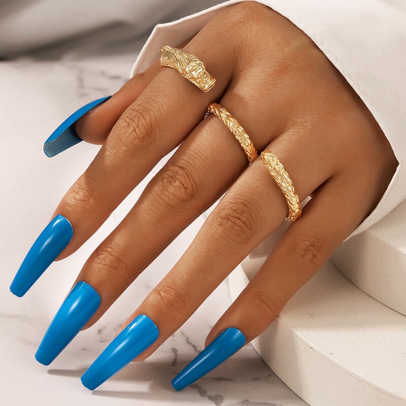 

1pc Dragon Design Ring, Gold