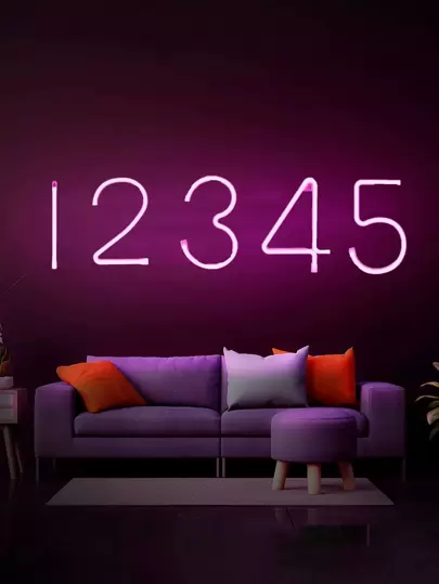 1pc Letter Atmosphere Decor Lighting Hanging Dual-Use Battery Box USB Neon Light, Fairy Light, Home Decor Battery + USB Letter Neon Light, Holiday Decor Neon Number Battery Light, Party Decor Neon Shape USB Light, Wedding Decor Neon Light, Room Decor Letter Neon Light String, Camping Light, Living Room Decor LED Light