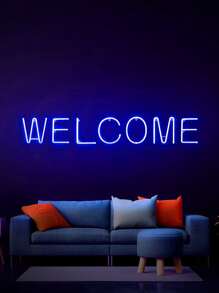 1个字母氛围装饰灯，悬挂式双用途电池盒USB霓虹灯，仙女灯，家居装饰电池+USB字母霓虹灯，节日装饰霓虹数字电池灯，派对装饰霓虹灯造型USB灯，婚礼装饰霓虹灯，房间装饰字母霓虹灯串，露营灯，客厅装饰LED灯 - 藍色 - 查看 3