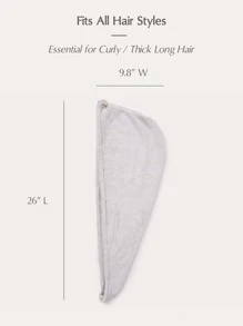 SHEIN Basic living BASIC LIVING Snel drogende microvezel handdoek voor droog haar (Galaxy Ash) Kerstmis als cadeau voor de feestdagen, huis, badkamerdecoratie