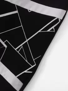 SHEIN Boys Geo Print Tee & Joggers - Black - View 4