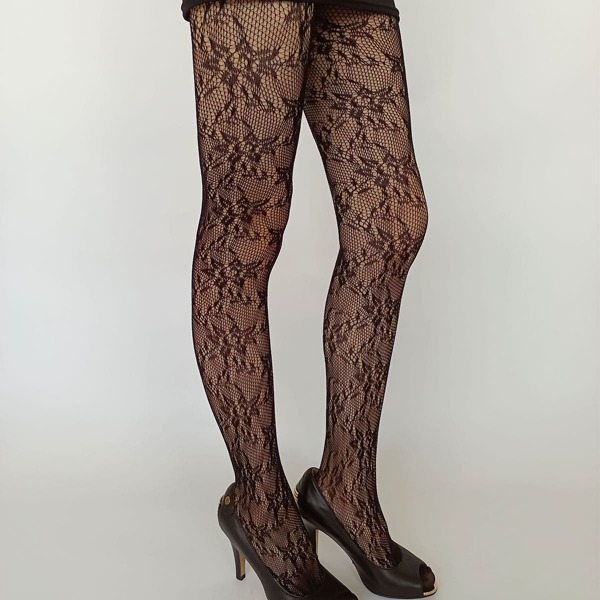 

Hollow Out Fishnet Tights, Black