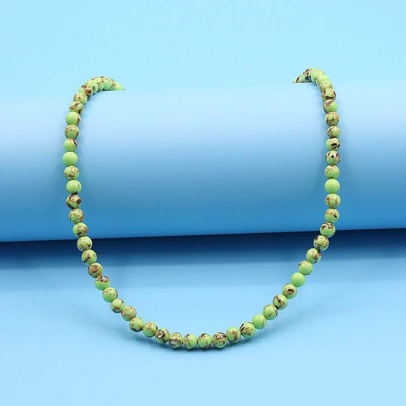 

Beaded Decor Necklace, Green