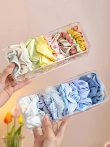 1入組可重複使用髮帶收納盒簡約透明首飾收納盒 - 無色 - 查看 3