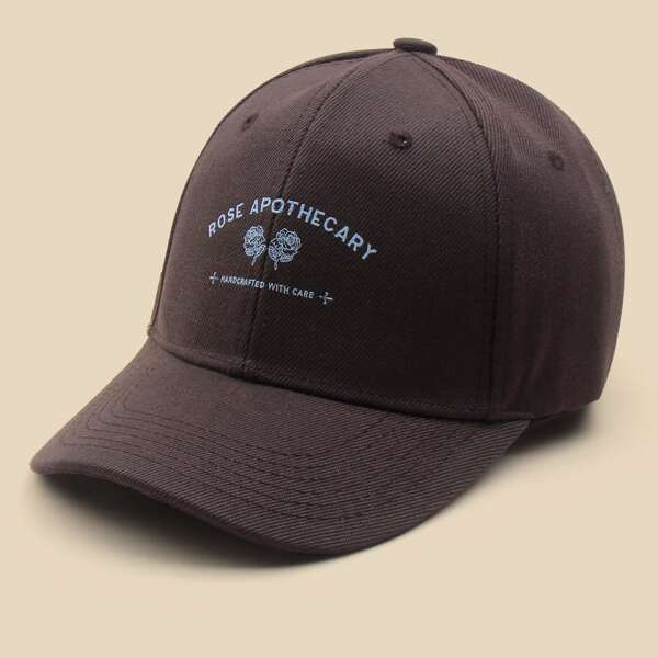 

Letter Graphic Baseball Cap, Coffee brown