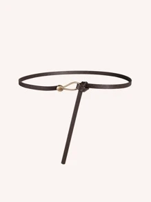 Thắt lưng Skinny tối giản - Cà phê nâu - Xem 2