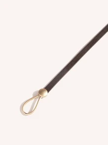 Thắt lưng Skinny tối giản - Cà phê nâu - Xem 4