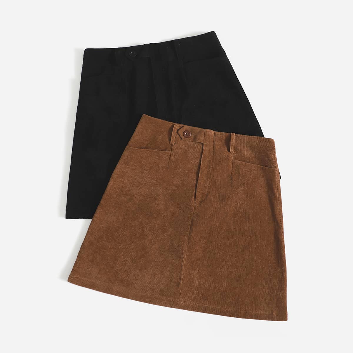 

2 Pack Solid Skirt, Multicolor