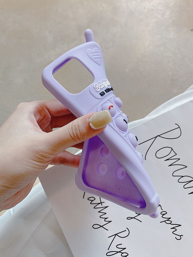 Trường hợp điện thoại di động giải nén - Màu tím - Xem 3