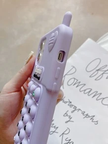 Trường hợp điện thoại di động giải nén - Màu tím - Xem 4