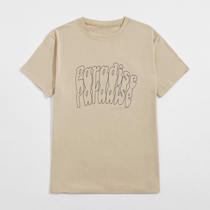 

Guys Letter Graphic Tee, Khaki