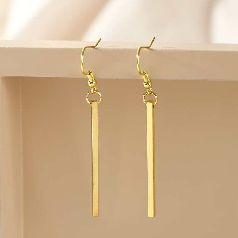 

Geo Charm Earrings, Gold