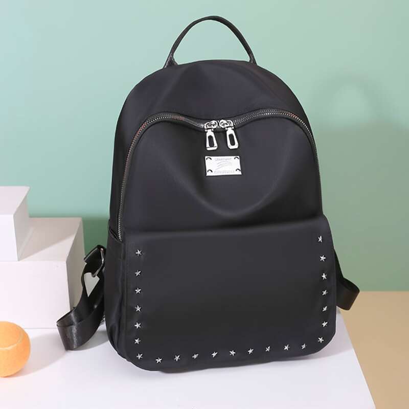 

Star Detail Backpack, Black