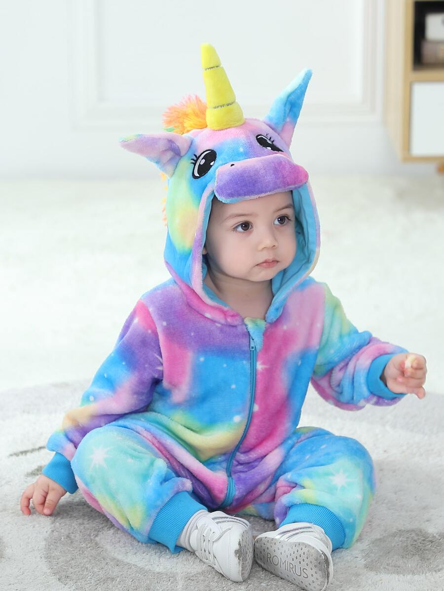 Trang phục Em bé Nút Đồ họa - Nhiều màu - Xem 1