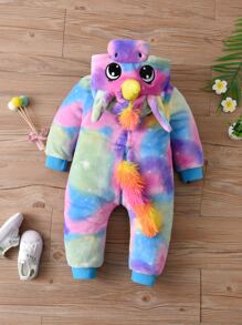 Trang phục Em bé Nút Đồ họa - Nhiều màu - Xem 2