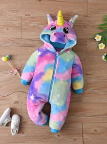 Trang phục Em bé Nút Đồ họa - Nhiều màu - Xem 3