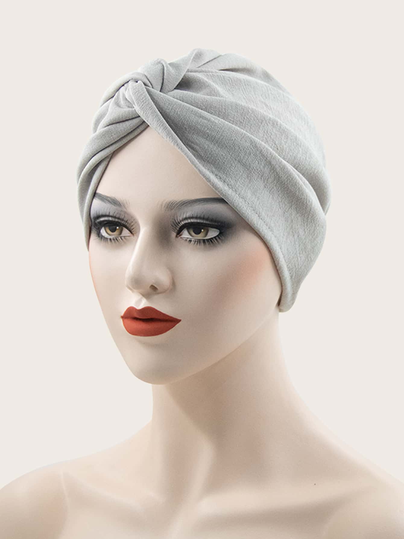 Simple Head Wrap - Grey - View 1
