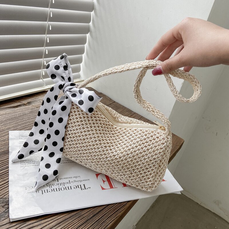 

Bow Decor Shoulder Bag, Beige