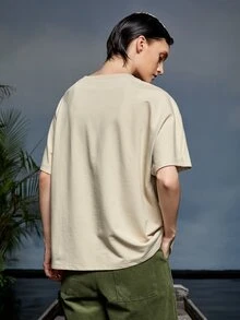GRAYE Solid Batwing Sleeve Tee - Apricot - View 2