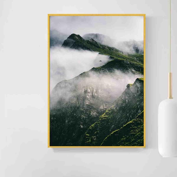 

Scenery Pattern Unframed Painting, Multicolor
