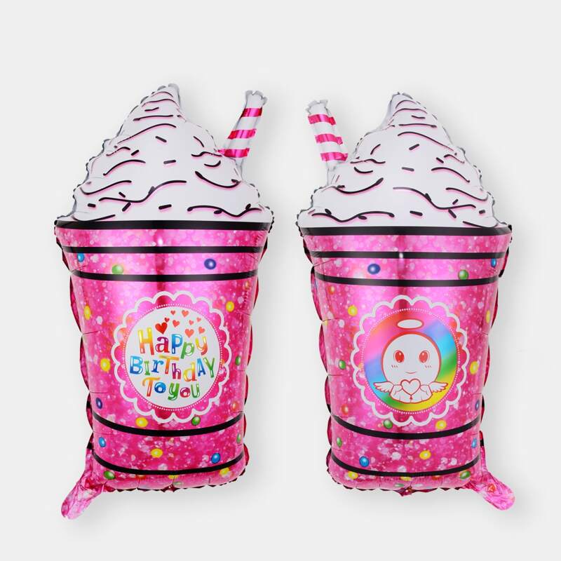 

2pcs Ice Cream Shaped Balloon Set, Multicolor