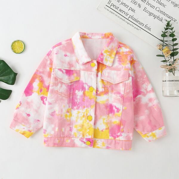 

Toddler Girls Tie Dye Denim Jacket, Multicolor
