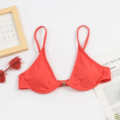 Solid Push Up Bikini Top