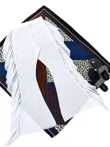 SHEIN Swim Summer Beach Ruffle Trim Cover Up Pants