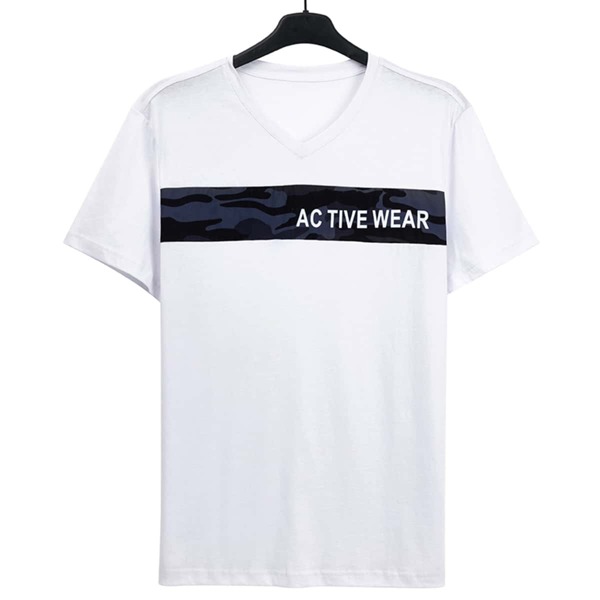 

Men Letter Graphic Tee, White