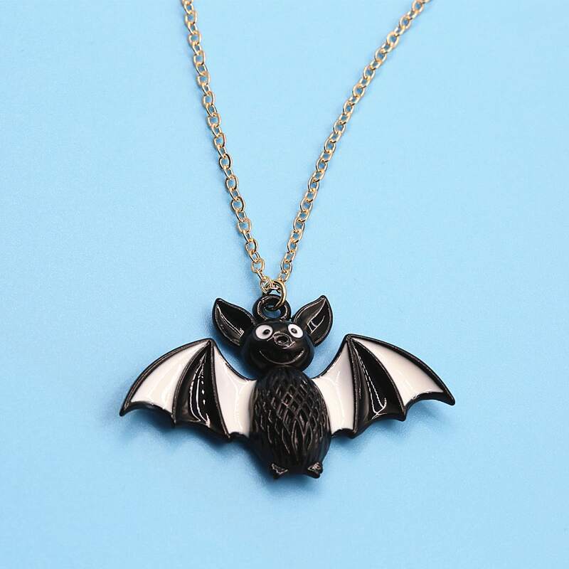 

Cartoon Animal Pendant Chain Necklace, Black