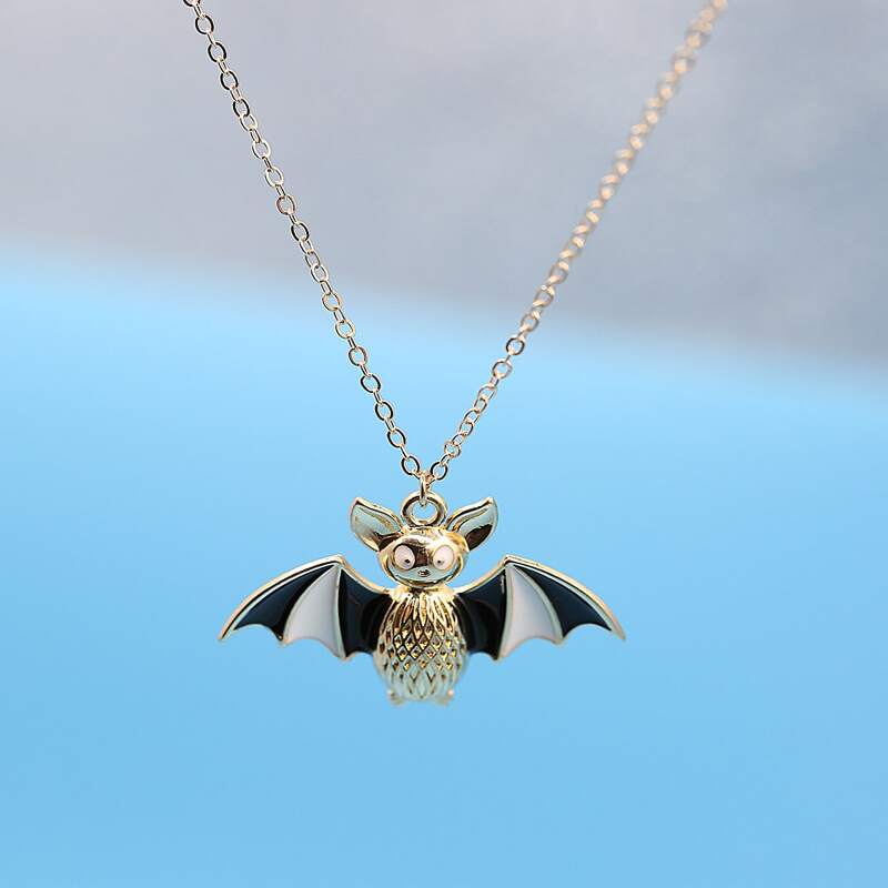 Cartoon Animal Pendant Chain Necklace, Gold