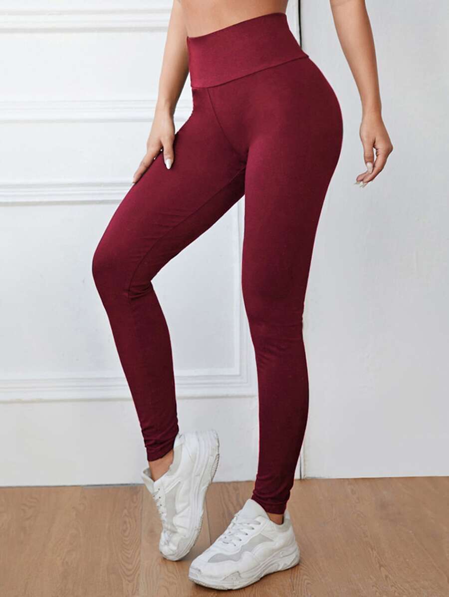 Muchica Legging Plain Olahraga - Burgundy - View 1
