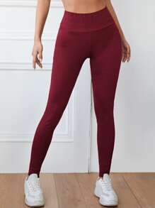 Muchica Legging Plain Olahraga - Burgundy - View 3