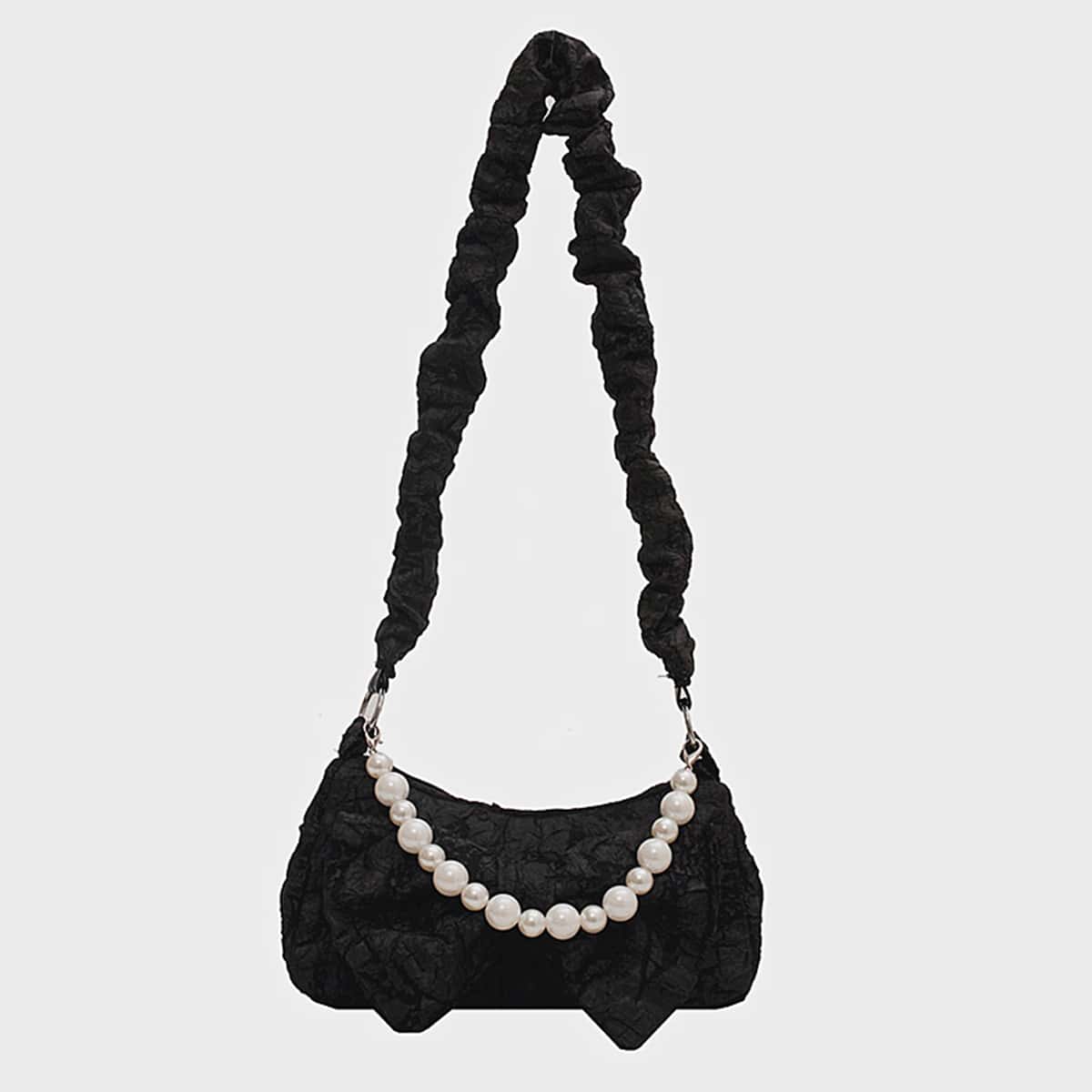 

Bow Decor Shoulder Bag, Black