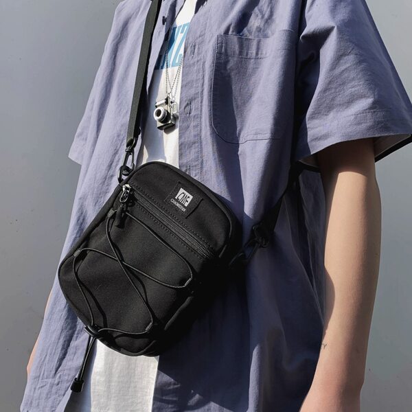 

Men Simple Crossbody Bag, Black