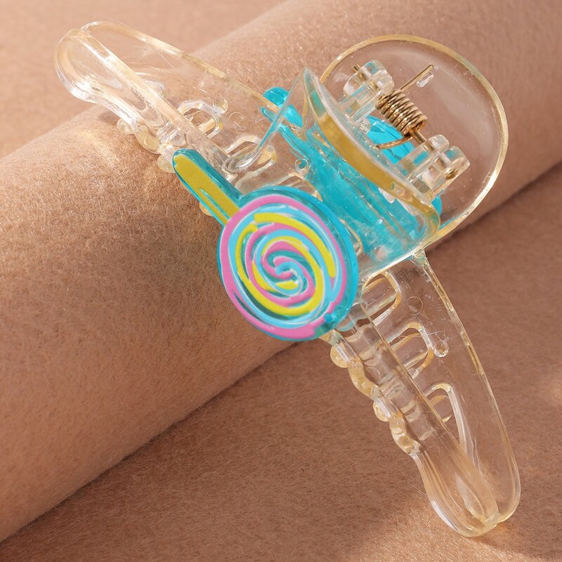 

Lollipop Decor Clear Hair Claw, Multicolor