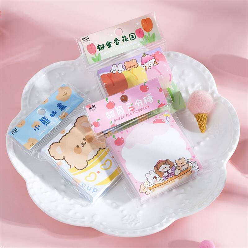 

1pack Cartoon Graphic Random Sticky Note, Multicolor
