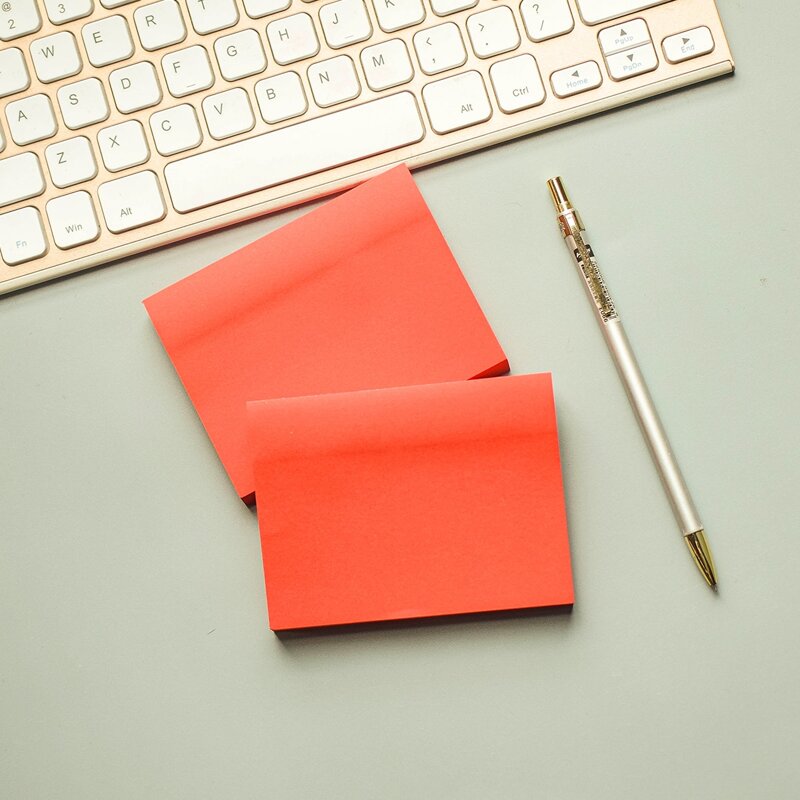 

1pc Plain Sticky Note, Red