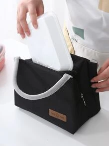 Túi lưu trữ hộp ăn trưa lớn 1pc - màu đen - Xem 6