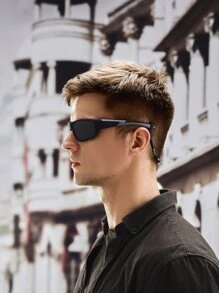 POLASUP 1pc Polarized Sports Cycling Fashion Glasses With Polycarbonate Lenses, Suitable For Driving, Fishing, Outdoor Activities, Hiking, Camping, Cycling. Includes Silicone Non-Slip Nose Pads, Glasses Strap, Portable Case, And Cleaning Cloth. , Vintage, Classic, Fashion, Retro, Luxury, Large Frame, Colorful Half Frame, Square, Oval Metal Eyewear.