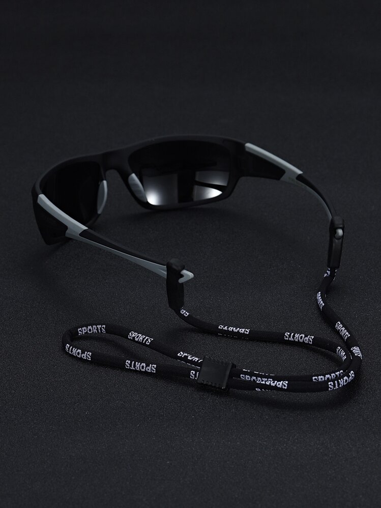 POLASUP 1 Par de Óculos Esportivos, de Ciclismo, Direção, Pesca, Moda, Caminhada ao Ar Livre, Viagem, Ciclismo com Almofadas de Silicone Antiderrapantes (Incluindo Corda de Silicone para Óculos, Estojo Portátil para Óculos, Pano de Limpeza) - Preto - Visão 6