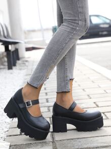 low platform mary janes